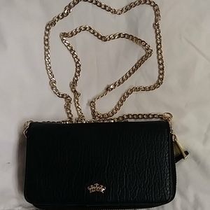 Black small purse wallet size cross body